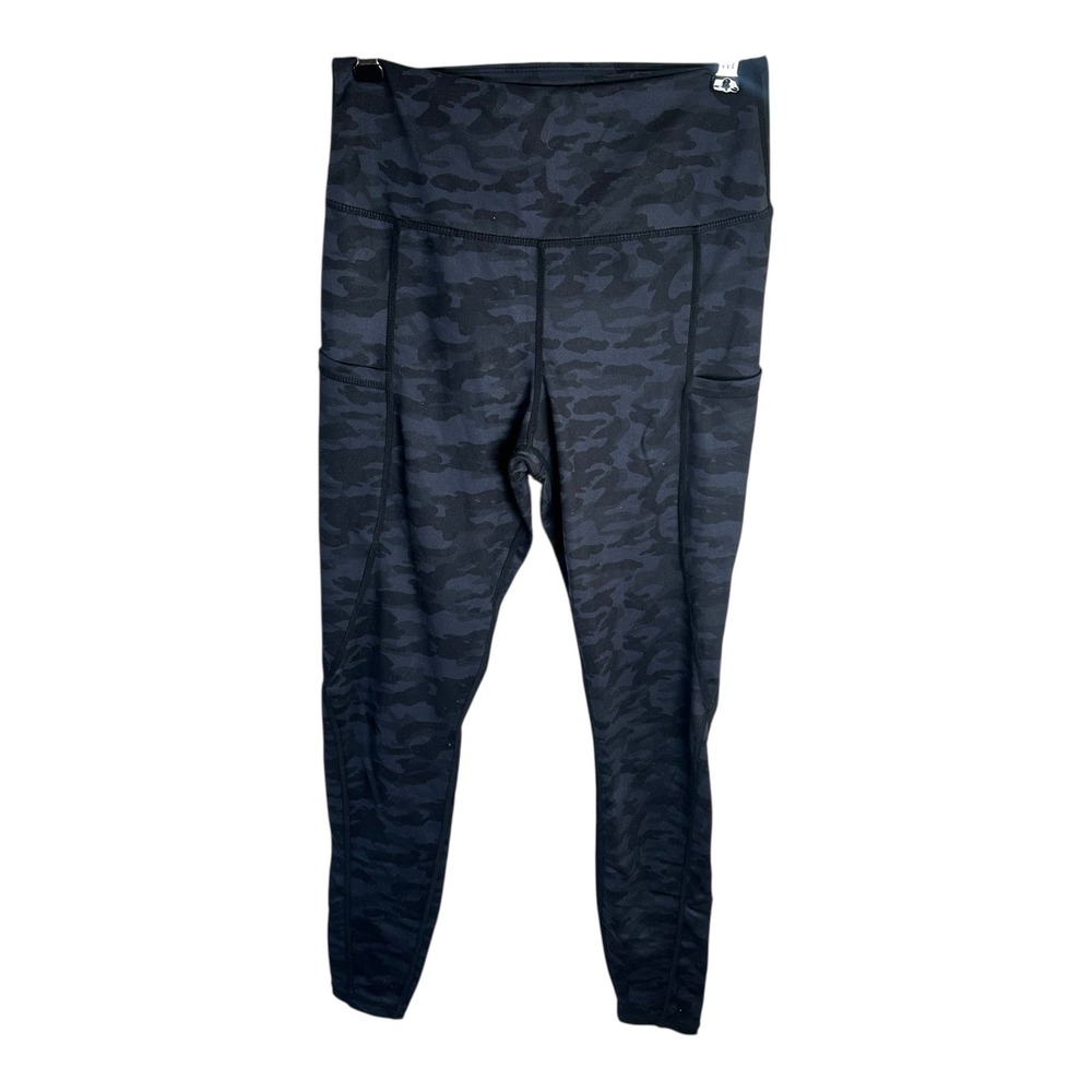 G4Free Women Camo Leggings High‎ Waisted Pockets Athleisure Workout Size S